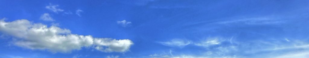 Blue sky with white clouds